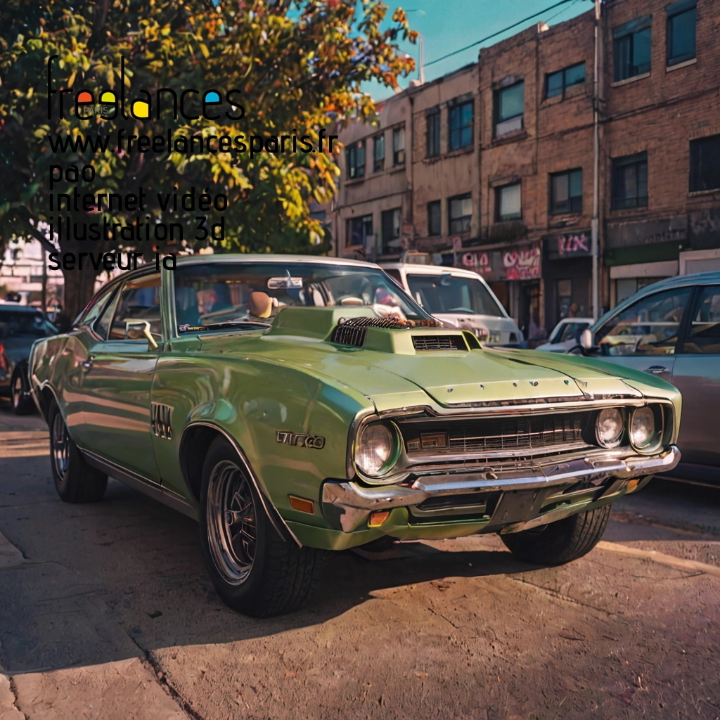 Pao mise en page internet vidéo illustration 3d serveur IA générative AI freelance paris studio de création magazines bi1pch90